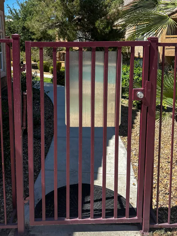 Gate lock or welding repair before service in Las Vegas