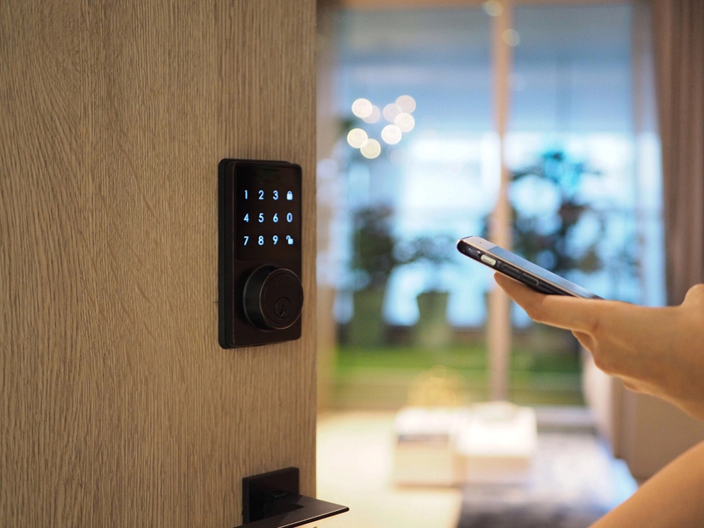 Advanced home security high-security lock installation