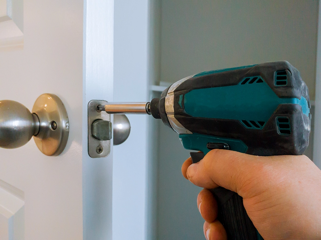 Residential lock installation by Mattlock Las Vegas locksmith