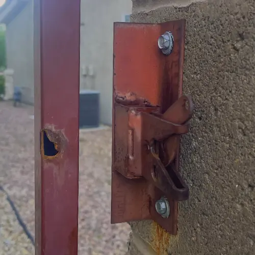 Gate lock or welding repair before service in Las Vegas