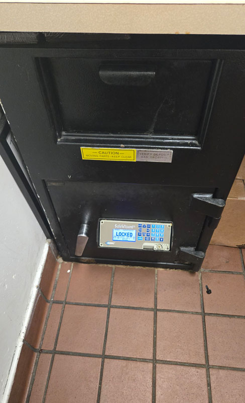 Safe opening 10